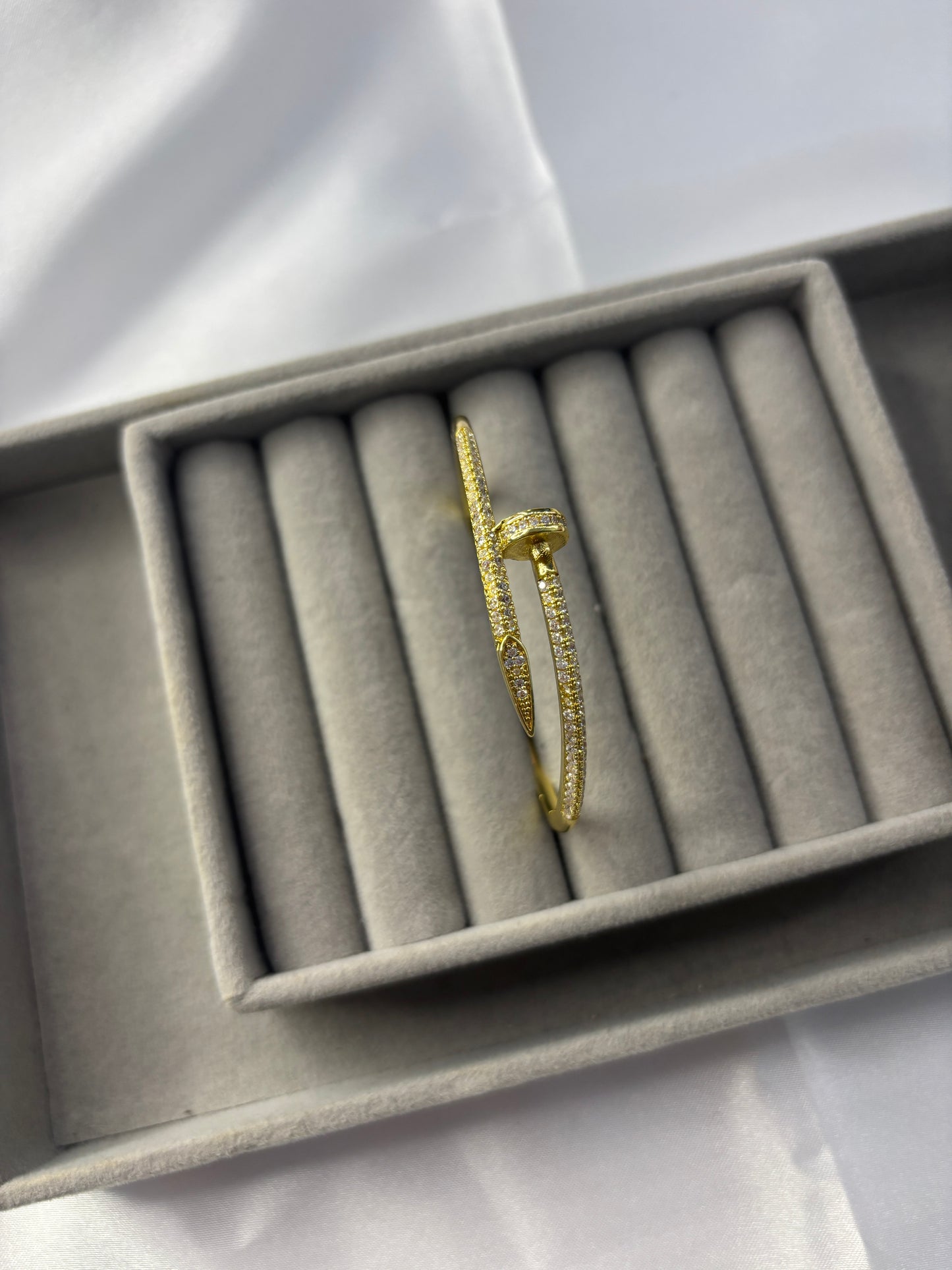 Gold Screw Bangle