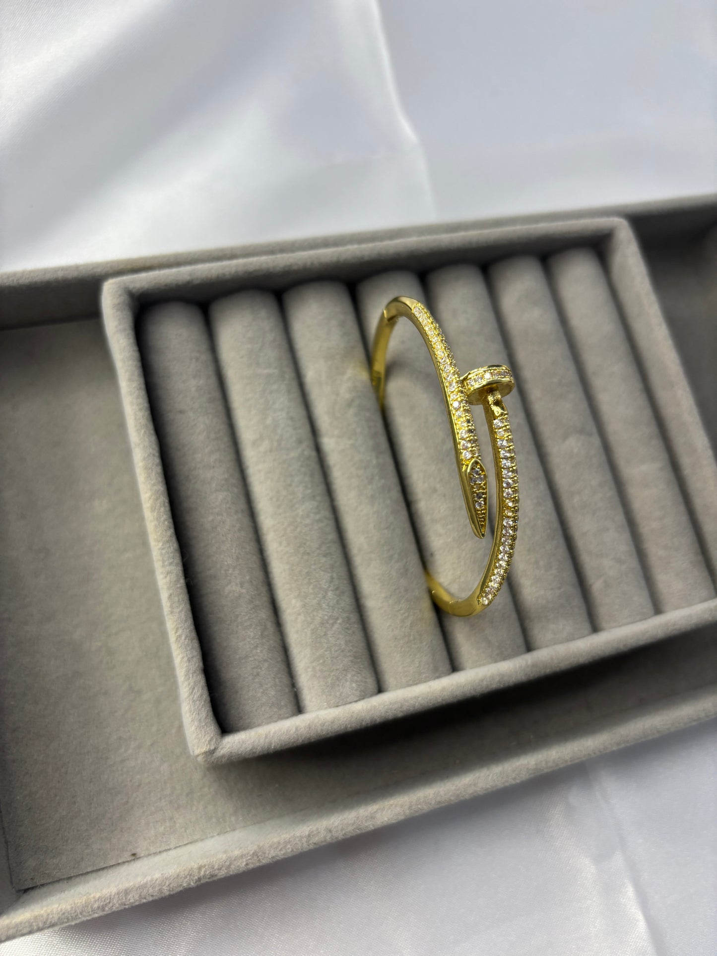 Gold Screw Bangle