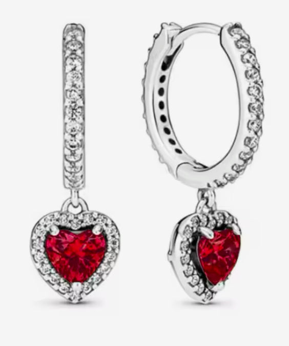 LIMITED EDITION VALENTINES Heart Dangle Earrings