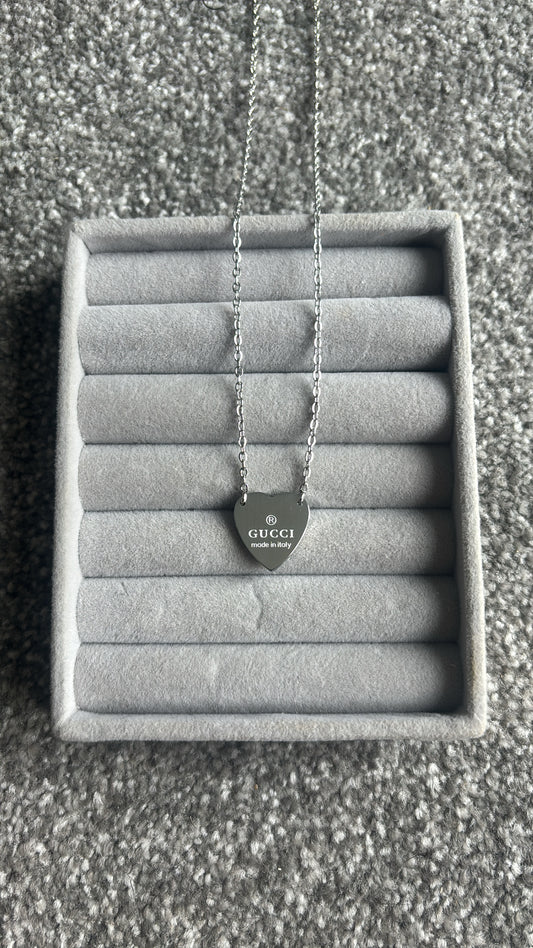 G silver necklace