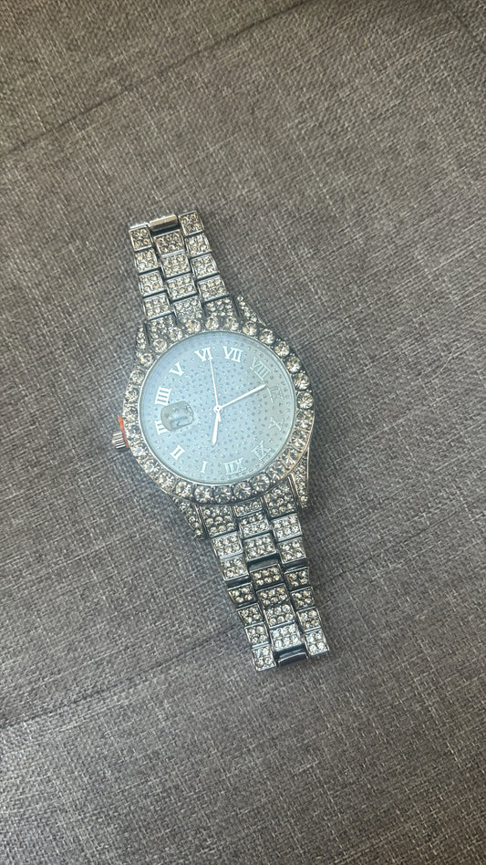 Chunky bling watch