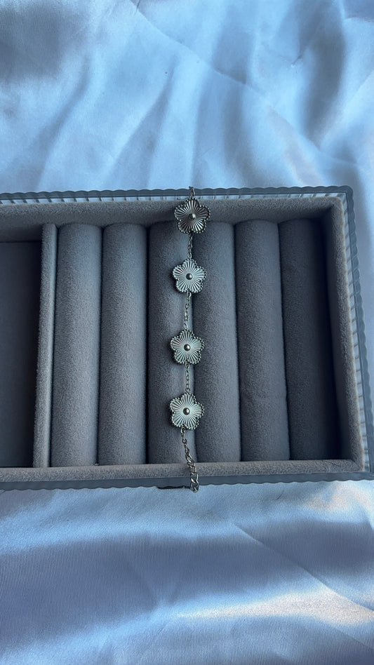 Silver Clover Bracelet
