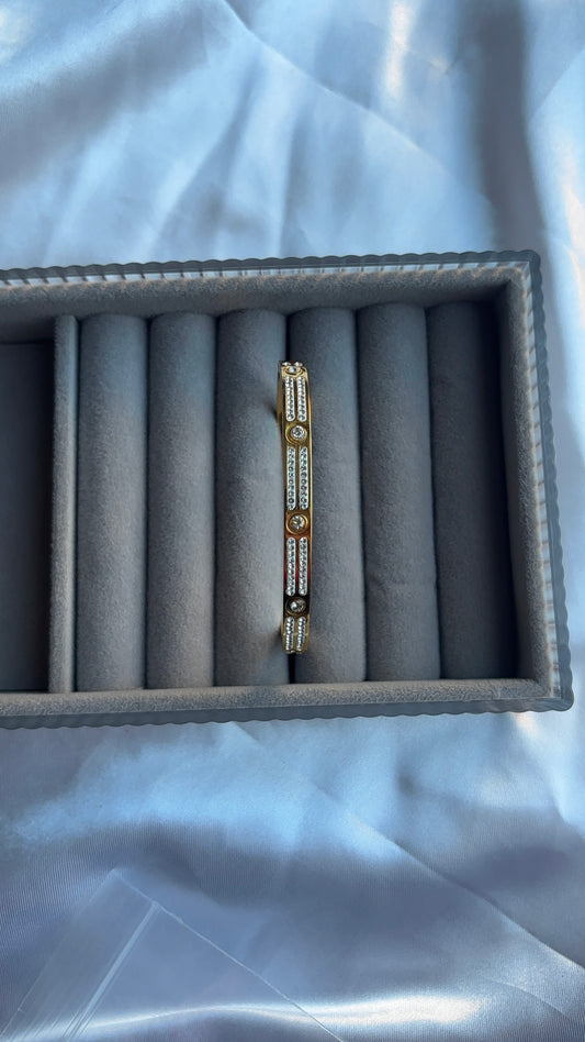 Gold Diamanté Bangle