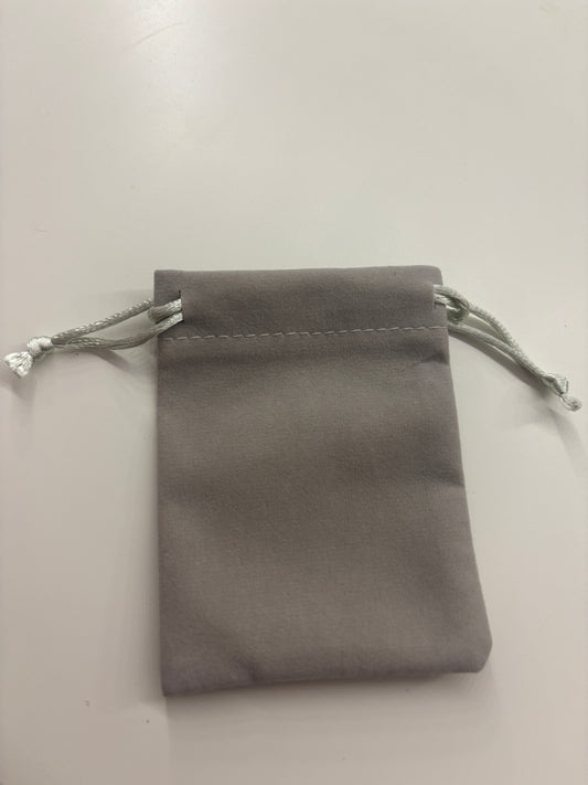 grey jewellery pouch